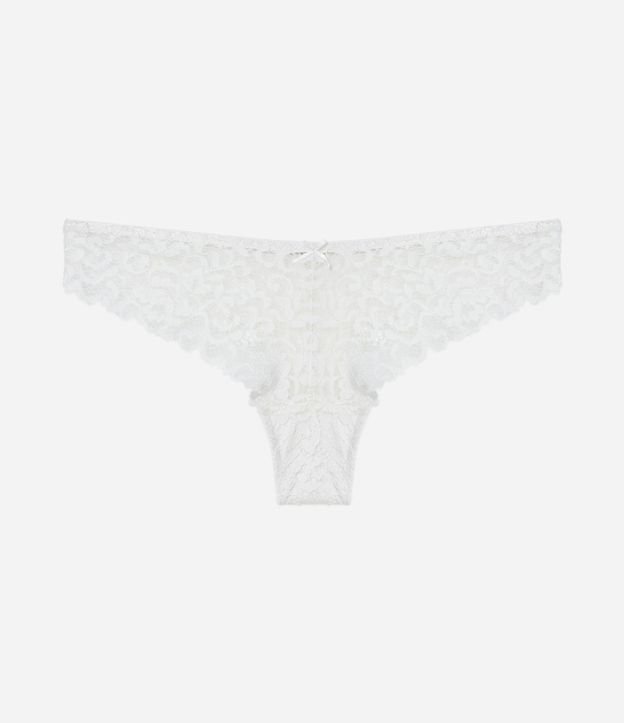 Bombacha Bikini Hilo con Poliamida Encaje 5