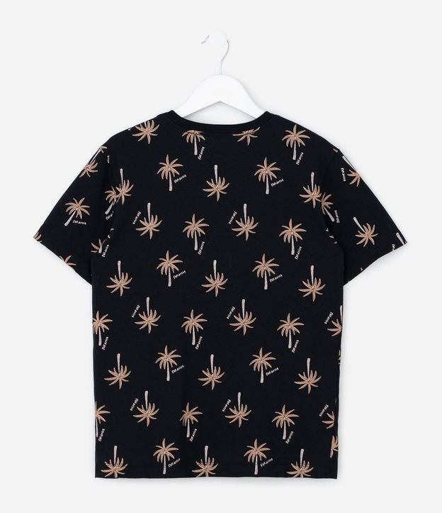 Remera Infantil Regular con Estampa de Palmeras - Talle 5 a 14 años 2