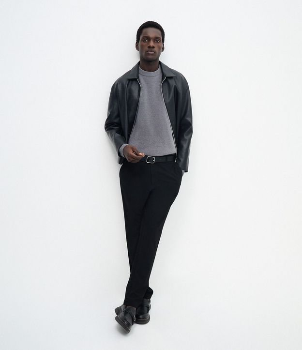 Pantalón Slim con Cintura Elástica y Bolsillos