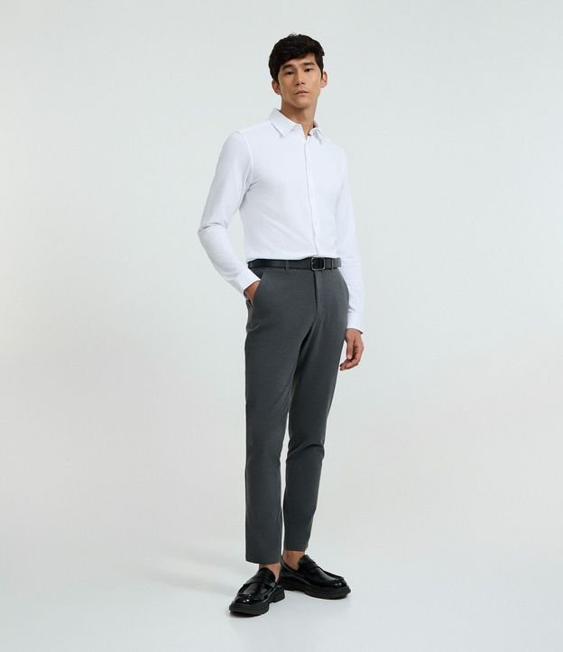 Pantalón Slim con Cintura Elástica y Bolsillos