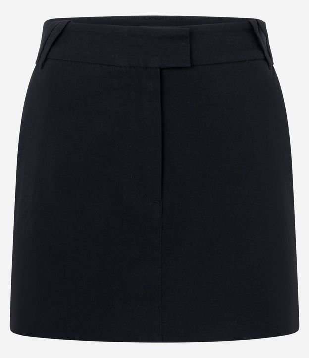 Short Pollera en Bengalina con Cintura Ajustada 5