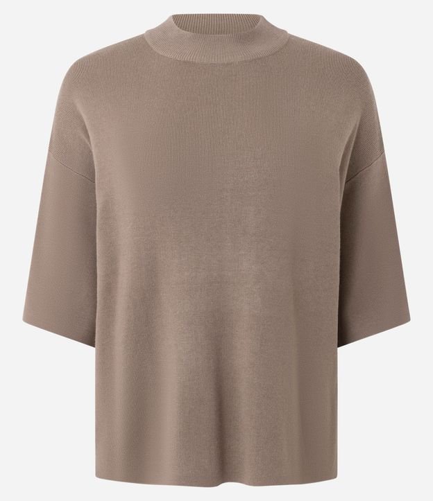 Blusa en Punto con Sisa Deslocada y Manga Amplia 5