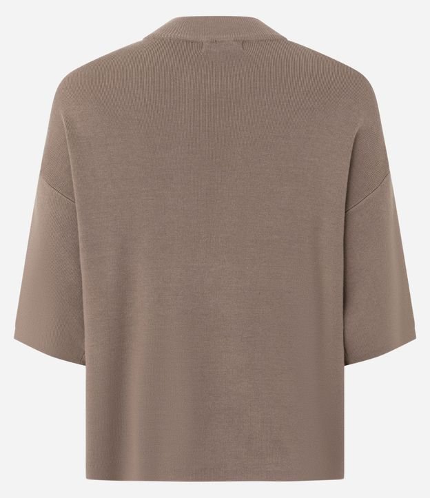 Blusa en Punto con Sisa Deslocada y Manga Amplia 7