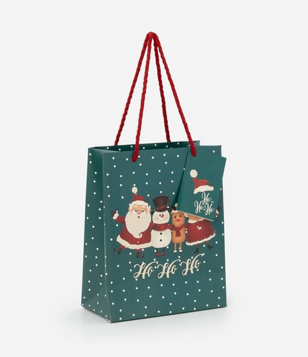 Bolsa de Regalo Pequeña con Estampa de Navidad