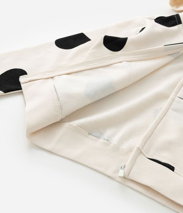 Campera Infantil en Algodón con Capucha y Estampa Corazones - Talle 5 A 16 años 5