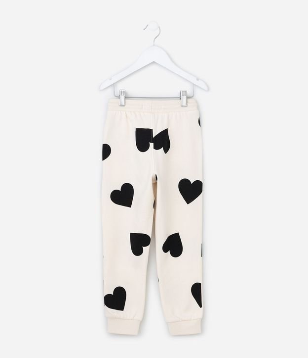 Pantalón Jogger Infantil Estampado de Corazones- Talle 5 a 16 años 3