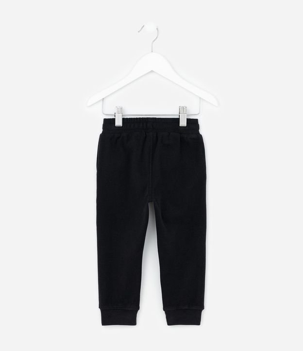 Pantalón Infantil en Felpa Liso con Cordón Ajustable - Talle 1 A 6 años 3