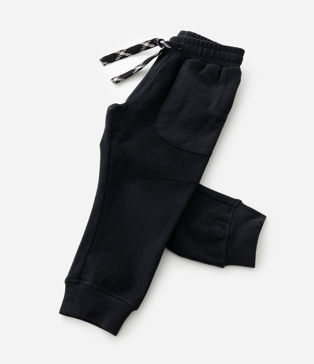 Pantalón Infantil en Felpa Liso con Cordón Ajustable - Talle 1 A 6 años 7