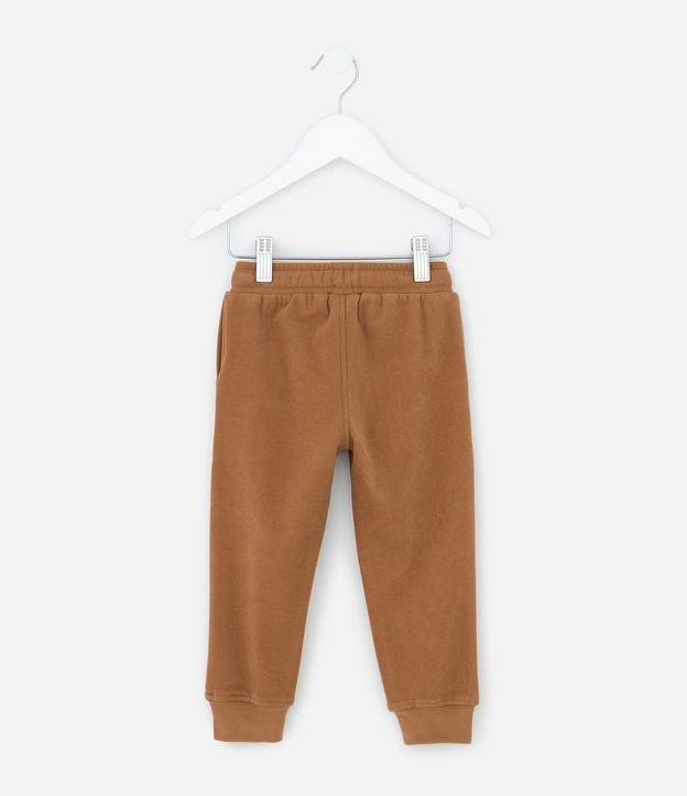 Pantalón Infantil en Felpa Liso con Cordón Ajustable - Talle 1 A 6 años 3
