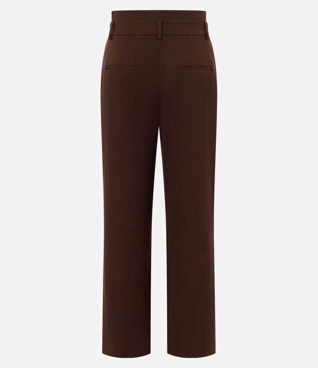 Pantalón Wide Leg Sastrería con Cinturón en PU 6