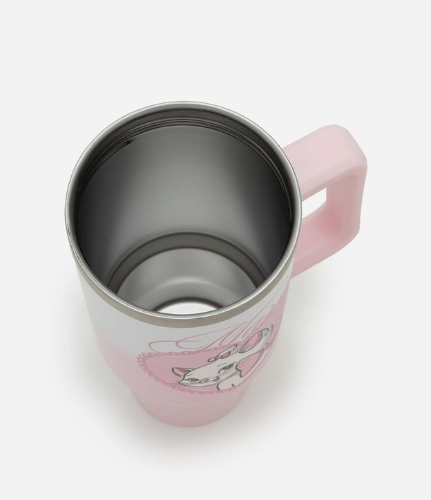 Vaso Térmico con Pajita en Metal y Estampado Marie 3