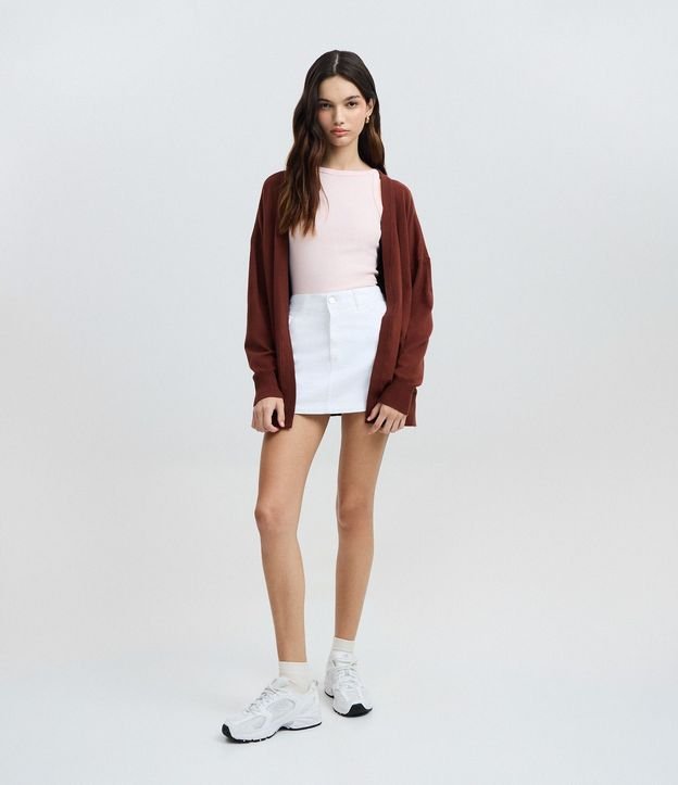 Cardigan Básico en Punto Leve 2