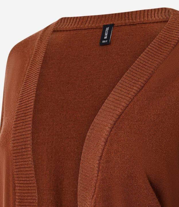 Cardigan Básico en Punto Leve 5