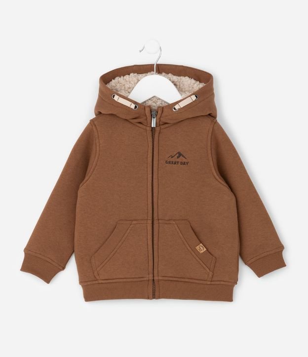Campera Infantil con Sherpa y Bordado – Talle 1 a 5/6 años 2