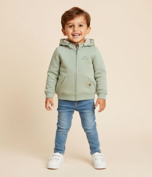 Campera Infantil con Sherpa y Bordado – Talle 1 a 5/6 años