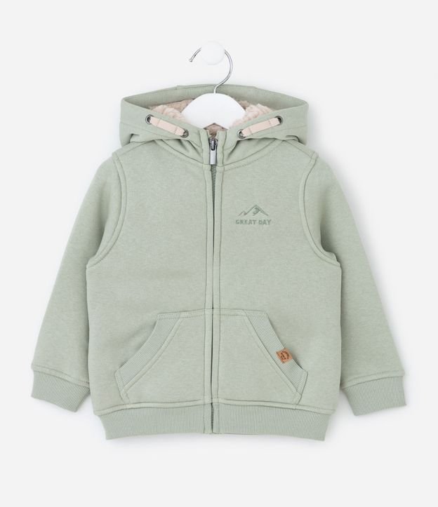 Campera Infantil con Sherpa y Bordado – Talle 1 a 5/6 años 2
