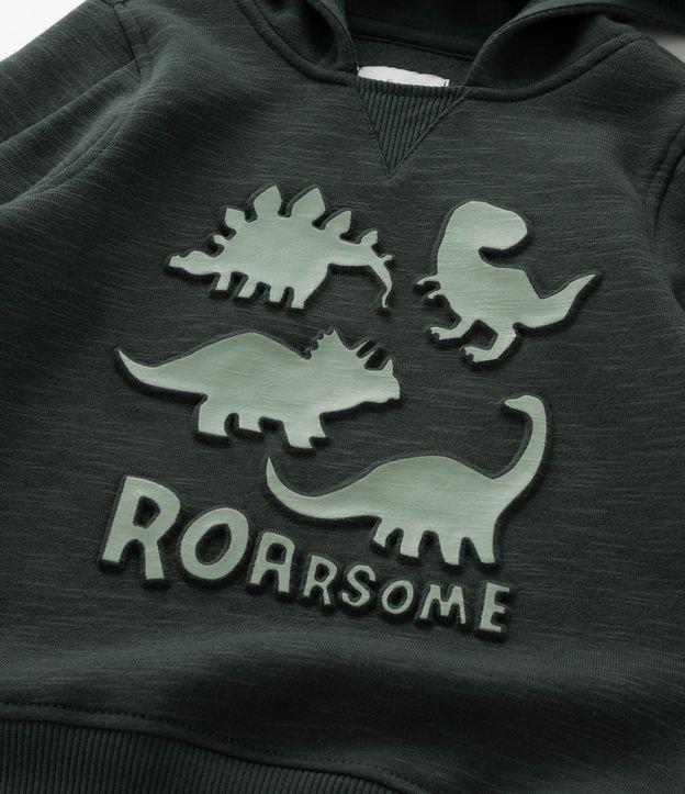 Saco Infantil con Dinosaurio en Relieve y Capucha – Talle 1 a 6 años 8