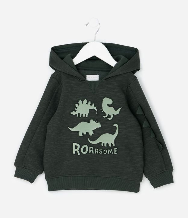 Saco Infantil con Dinosaurio en Relieve y Capucha – Talle 1 a 6 años