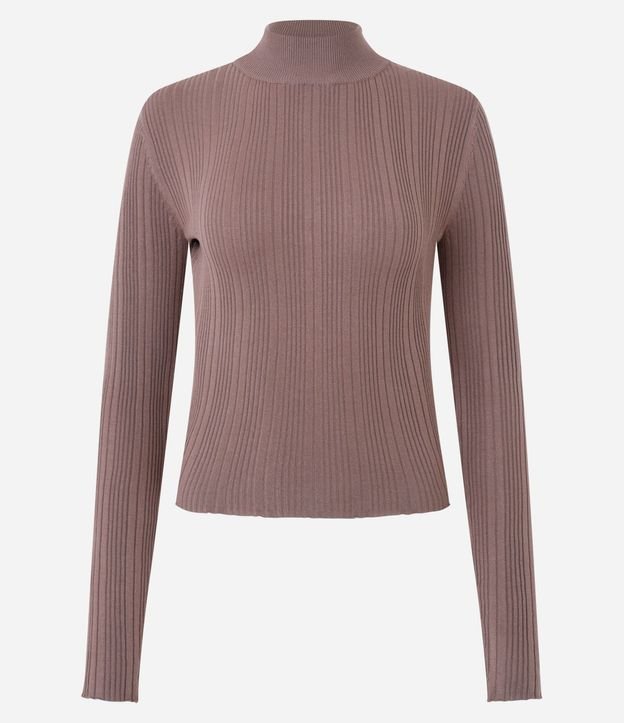Blusa Rectilínea Punto con Cuello Alto Adulto 4