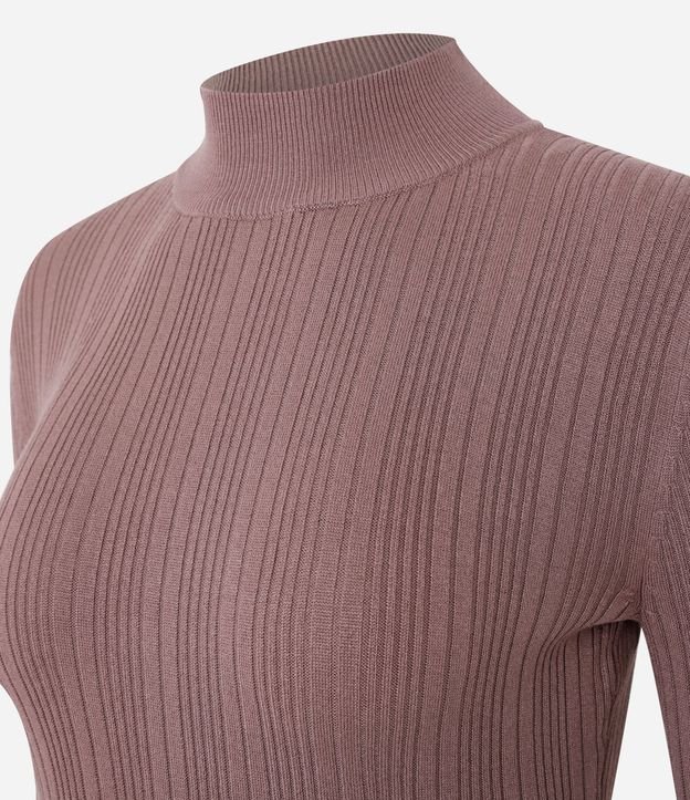 Blusa Rectilínea Punto con Cuello Alto Adulto 5