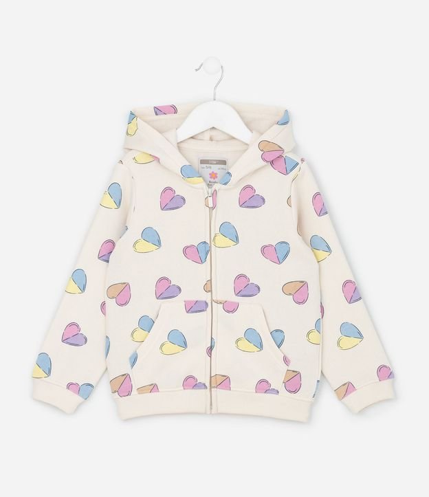 Campera Infantil en Algodón con Estampado de Corazones – Talle 1 a 5 años 2