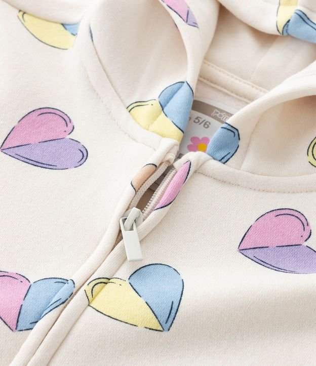 Campera Infantil en Algodón con Estampado de Corazones – Talle 1 a 5 años 8