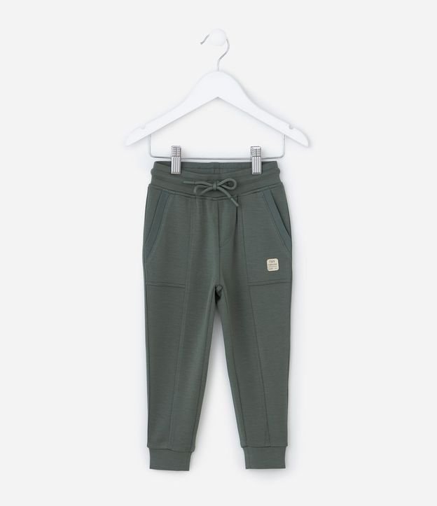 Pantalón Infantil en Modal con Recortes y Bolsillos - Talle 1 a 6 años 2