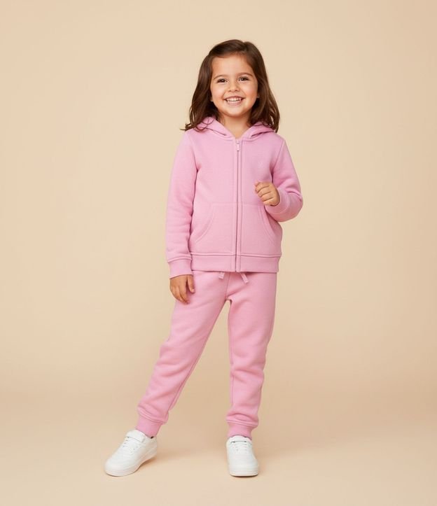 Pantalón Infantil Jogger en Algodón con Felpa – Talle 1 a 5 años