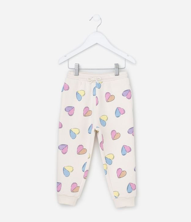 Pantalón Infantil Jogger con Estampado de Corazones – Talle 1 a 5 años 2