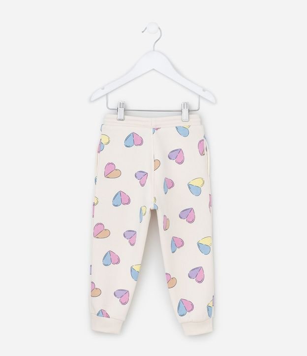 Pantalón Infantil Jogger con Estampado de Corazones – Talle 1 a 5 años 3