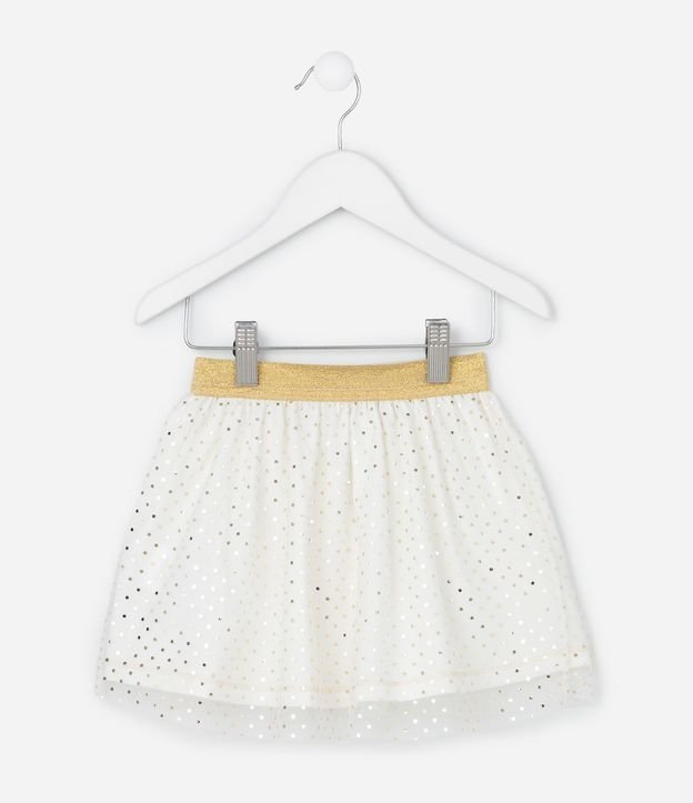 Pollera Infantil en Tule con Estampa de Lunares - Talle 1 a 6 años 2