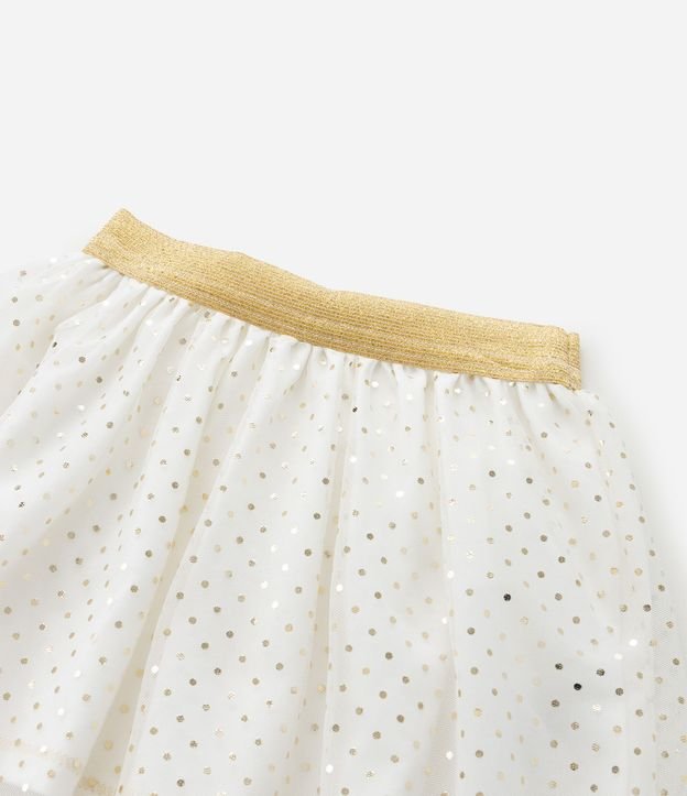 Pollera Infantil en Tule con Estampa de Lunares - Talle 1 a 6 años 5