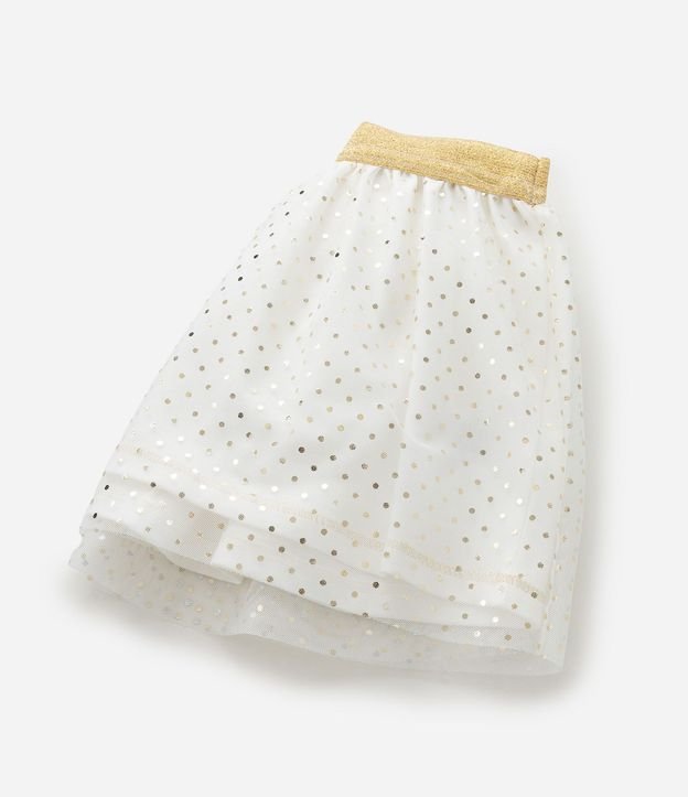 Pollera Infantil en Tule con Estampa de Lunares - Talle 1 a 6 años 6