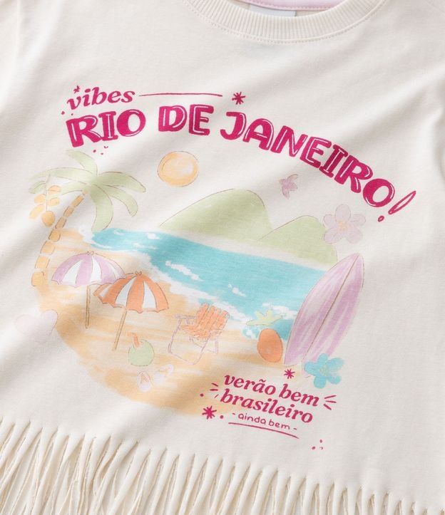 Blusa Infantil con Lettering Rio de Janeiro y Tirillas - Talle 1 a 6 años 6
