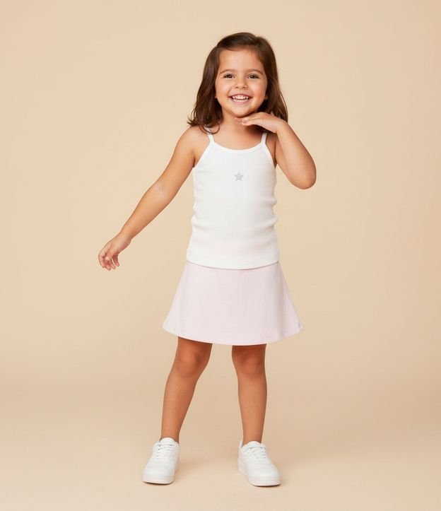 Short Pollera Infantil Básico en Algodón - Talle 1 a 6 años