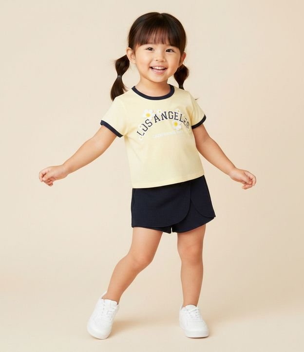 Conjunto Infantil con Margaritas Los Angeles - Talle 1 a 6 años 1
