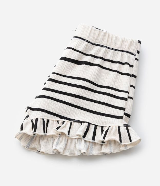 Conjunto Infantil en Anarruga con Estampado de Rayas y Volados - Talle 1 a 6 años 12