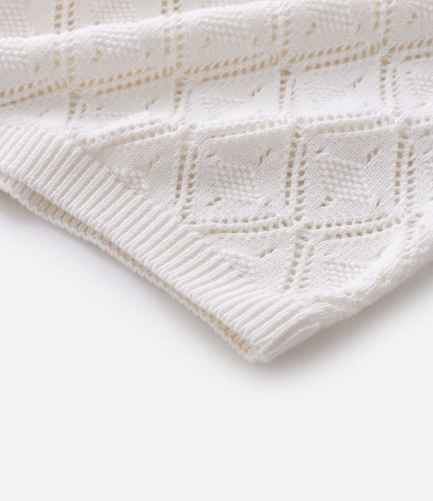 Camisa Polo con Efecto Crochet y Textura en Rombo 10
