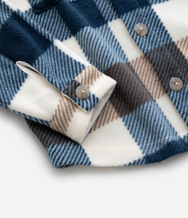 Camisa Infantil en Fleece con Estampado de Cuadros – Talle 1 a 5/6 años 9