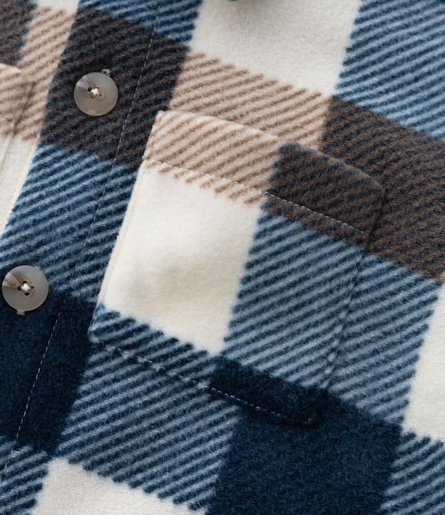Camisa Infantil en Fleece con Estampado de Cuadros – Talle 1 a 5/6 años 7