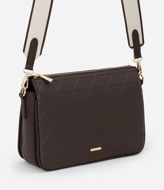 Cartera Transversal Mediana con Separadores y Bolsillo Externo