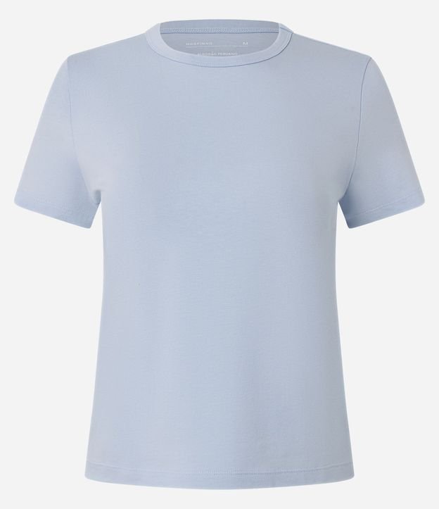 Blusa Slim Básica en Algodón Peruano con Cuello Redondo 6