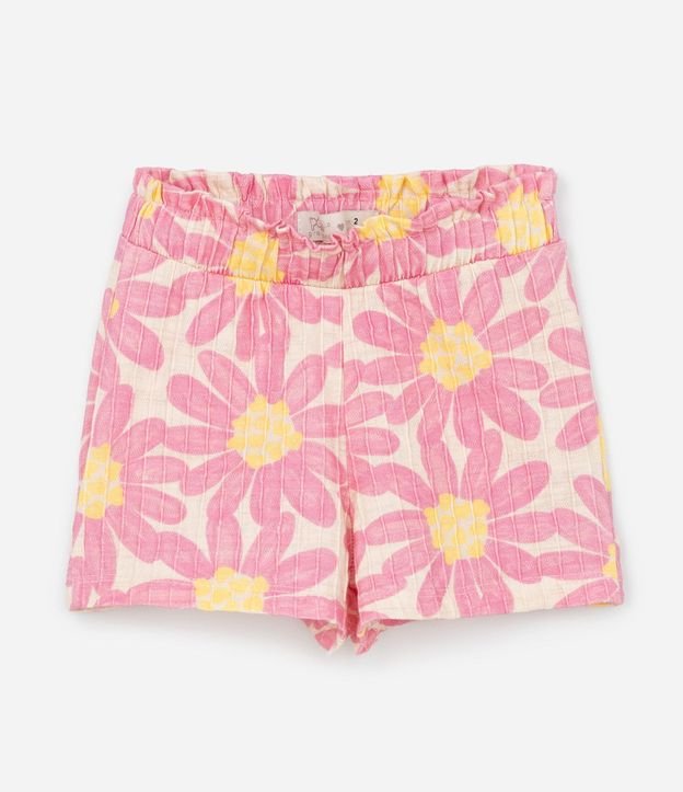 Conjunto Infantil en Algodón con Estampa de Flores - Talle 1 a 5 años 6