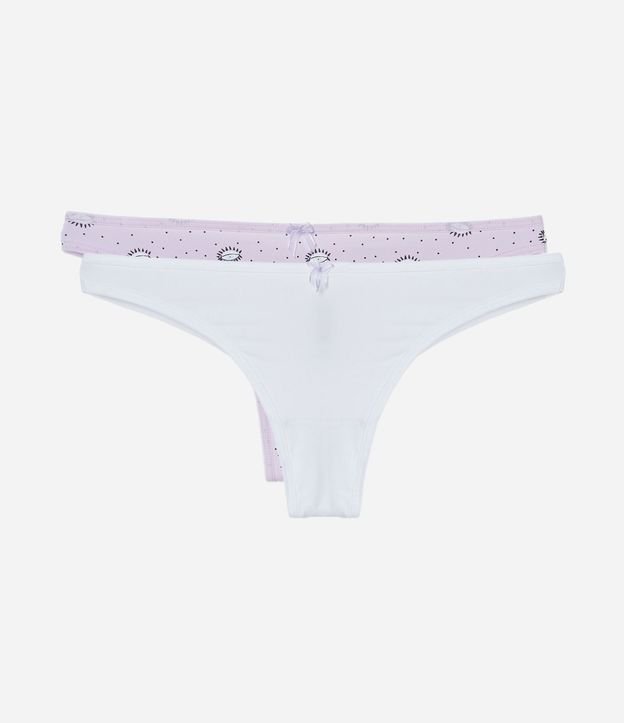 Kit 02 Bombacha Bikini Colaless en Microfibra con Hilo Doble