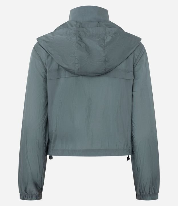 Campera Corta Viento Cropped Deportiva con Saco 7