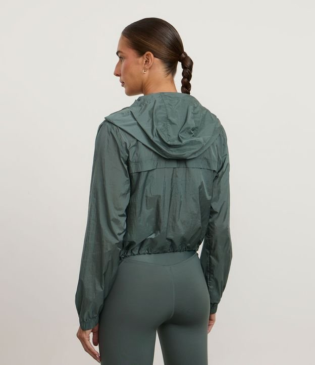 Campera Corta Viento Cropped Deportiva con Saco 5