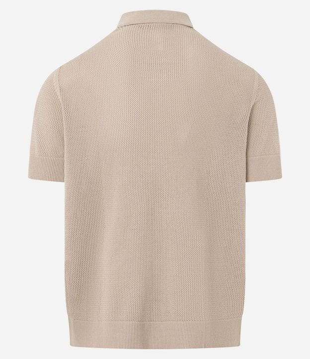 Camisa Regular en Algodón con Textura en Punto 8