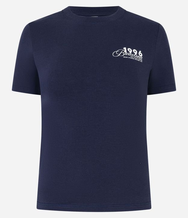 Remera New T-shirt en Algodón con Lettering Spain