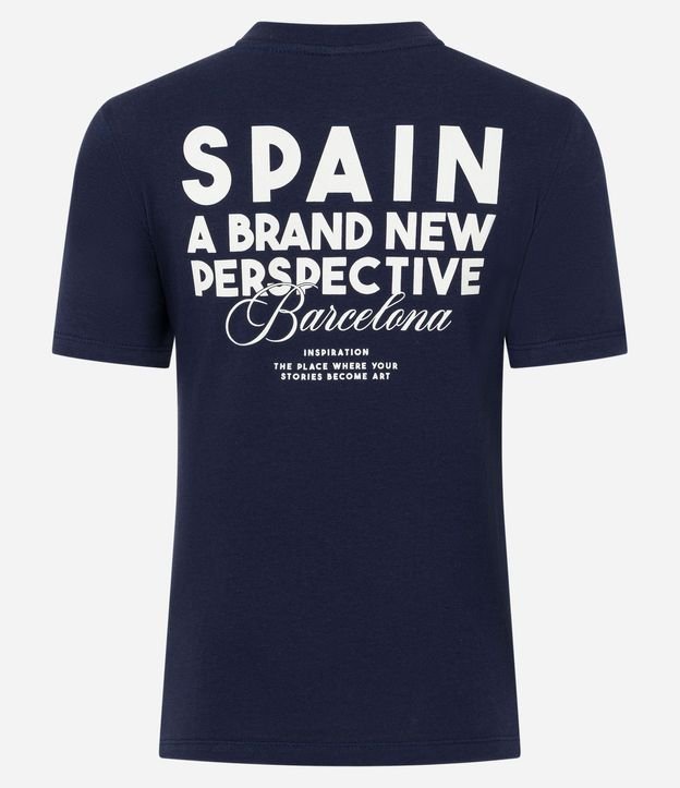 Remera New T-shirt en Algodón con Lettering Spain 6