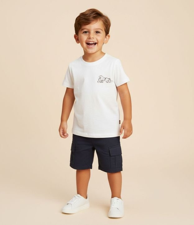 Bermuda Infantil con Bolsillo Cargo - Talle 1 a 6 Años 2